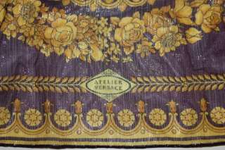 VERSACE Atelier Shimmer GOLD High Fashion SCARF  