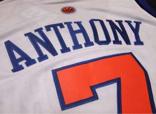 Carmelo Anthony #7 New York NBA REV 30 Swingman Jerseys  