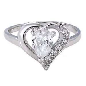   CZ Simulated Diamond Promise Friendship Ring (sizes 5 to 9) Jewelry