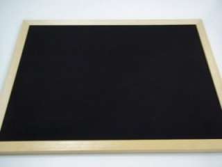 18 X 24 WOOD FRAMED FELT BULLETIN BOARD MESSAGE BLACK  