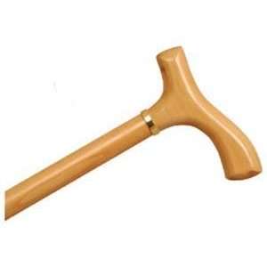  Wood Cane With Fritz Handle, Natural Stain Health 