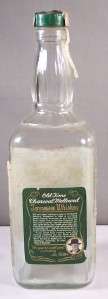 Vintage 1975 Jack Daniels 4/5 Quart Green Label Whiskey Bottle  