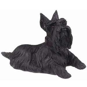  Black Scottie Small Dog Statue 