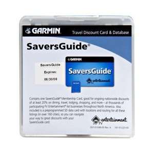  GARMIN SAVERSGUIDE MEMB CARD NUVI/C530/550 Electronics