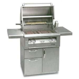  Alfresco 30 Inch Deluxe Gas Grill on Cart NG Patio, Lawn 