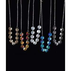  Topaz Multiple Gems Sparkling Necklace Jewelry