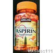 Kirkland Aspirin Enteric, Generic 325 mg, 500 Tablets regular strength 