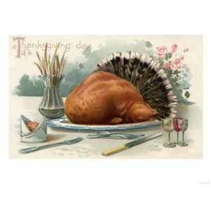  Thanksgiving Day   A Dressed Turkey for Dinner Giclee 