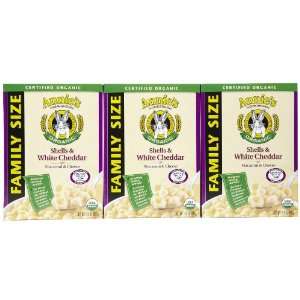 Annies Homegrown Family Size Organic Shells & White Cheddar   2 pk 
