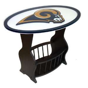  St. Louis Rams Glass End Table
