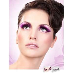  PURPLE GLITTER EYELASHES 546