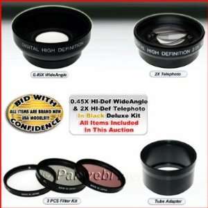  58MM WIDE ANGLE AND TELEPHOTO LENS ++ 3 Filters FOR CANON 