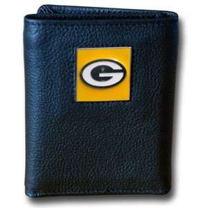  Green Bay Packers Executive Leather Trifold Wallet in a 