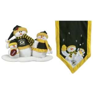  SC Sports NFL Green Bay Packers Table Top Snow Family With 