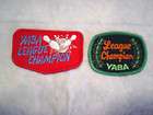 YABA LEAGUE CHAMPION PATCHES Vintage patch young american bowling 