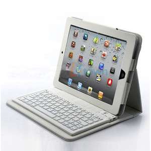 New Bluetooth Wireless Keyboard With Leather Case For iPad2 Stand 