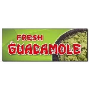  24 GUACAMOLE DECAL sticker fresh avocado dip guac chip dip 