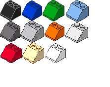 LEGO 2x2 Slope 45 Brick x8 LOT CHOOSE UR COLOR #3039  