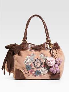 Juicy Couture   Royal Botanical Day Dreamer Velour Tote    