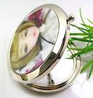   3D Barbie doll STAINLESS STEEL COMPACT MIRROR Pocket Make Up Gift