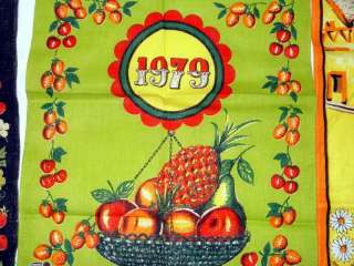   TEA TOWELS CALENDAR 1979, 1974 (COLUMBIA CAR CO),1971 GUC LINEN LI 1