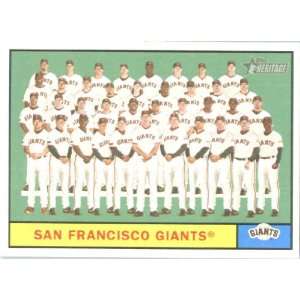  2010 Topps Heritage #167 San Francisco Giants   Team Card 