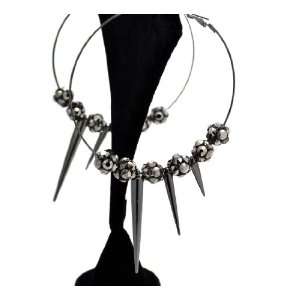  Hematite Lady Gaga Paparazzi Basketball Wives Earring with 