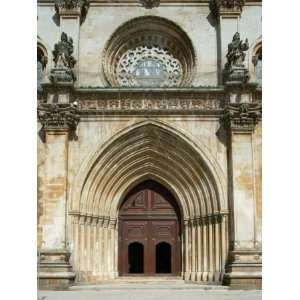  Santa Maria Abbey Door, Alcobaca, UNESCO World Heritage 