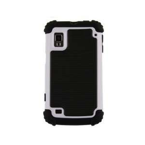 Plastic and Silicone Jolt Series Phone Protector Case White for ZTE 