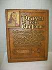 Vintage G.T. Co. Wall Plaque Esther Johnson Poem Prayer For Our Home 
