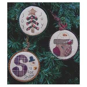  Simple Circle Ornaments #1 Pattern Arts, Crafts & Sewing