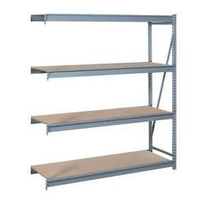  Storage Rack Add On, 4 Tier, Particle Board, 96Wx48Dx96H Gray Home