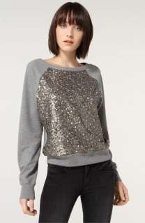 Vince Sequin Front Sweatshirt  