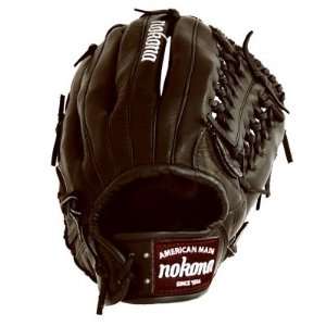  Nokona BL 1275M BK Bloodline Black 12.75in Outfield Glove 