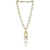 Devon Leigh Freshwater Pearl, Multi Tier Y Style Necklace, 18.5