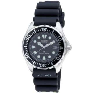 Citizen Mens BN0000 04H Eco Drive Professional Diver Black Rubber 