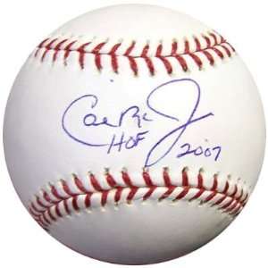  Cal Ripken Jr HOF 2007 Autographed/Hand Signed MLB Baseball 