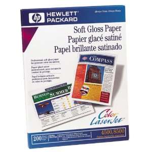  HP 200 sheet 8.5x11 Letter Soft Gloss Paper Color/mono 
