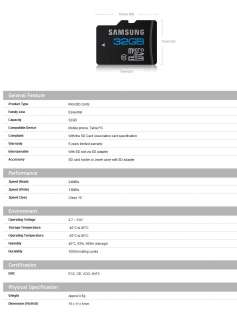 New SAMSUNG 32GB micro SD Memory Card SDHC Class 10 , Galaxy S2 Galaxy 