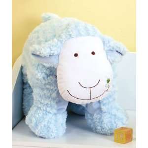  Kids Safe Plush Lamb Pillows Blue 