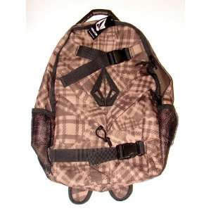  Volcom Backpack New Standard Brown Skate Street Bag 