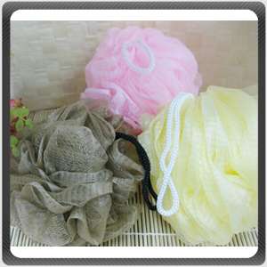 bath shower flower bath mesh net ball sponge colorful  