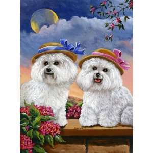  Bichon Frise Soulmates Garden Flag 