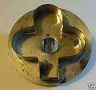 Antique Tin Cookie Cutter Club Shaped Old not a repro  