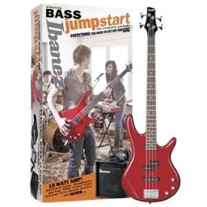  Ibanez Jumpstart Basics Bass Package (Transparent Red 