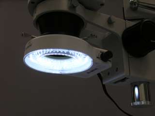 60 LED MICROSCOPE RING LIGHT, BUIL IN CONTROL & ADAPTER 013964561685 