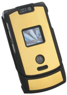 NEW GOLD BLACK HARD CASE COVER FOR MOTOROLA RAZR V3XX PHONE  