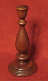 All Wood Wooden Turned Candlestick Candle Holder Piller 10 Very Nice 