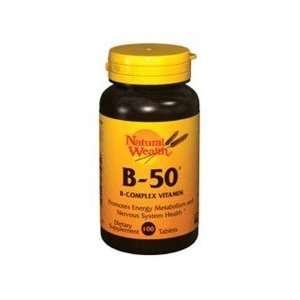  Vitamin B 50 Complex Tab Nat Wl Size 100 Health 