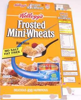 1992 Frosted Mini Wheats Star Trek Cereal Box gg044  